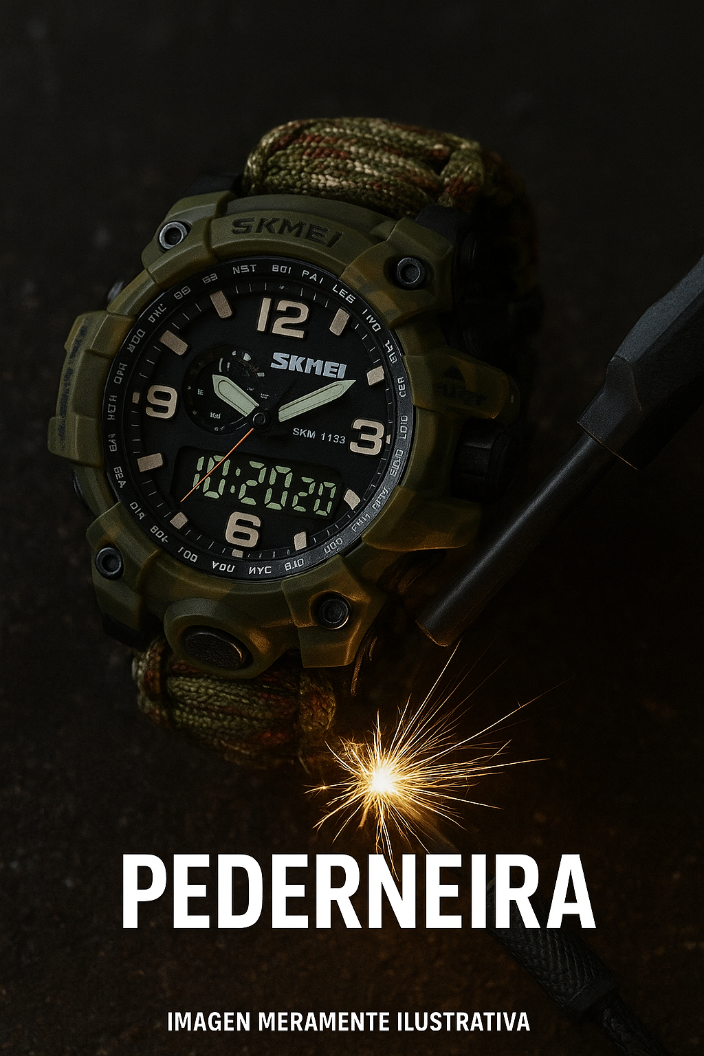 Reloj táctico SKMEI 1155: Supervivencia total en cualquier situación