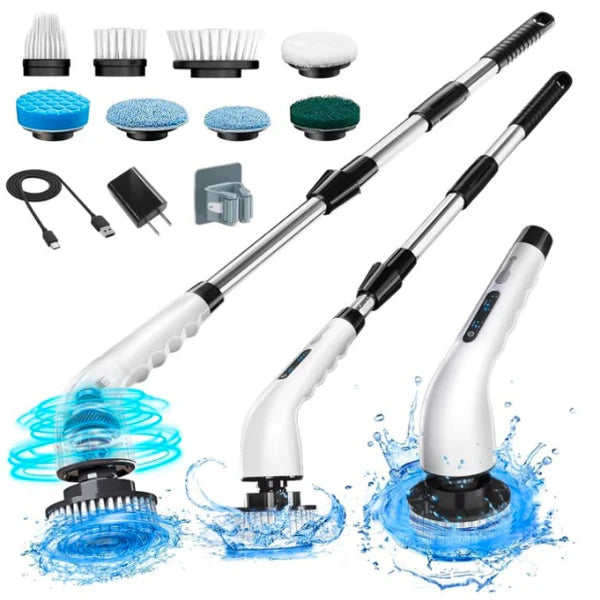 Cepillo de limpieza eléctrico CleanSpin Pro 9 en 1 – Limpieza profunda sin esfuerzo y en la mitad del tiempo