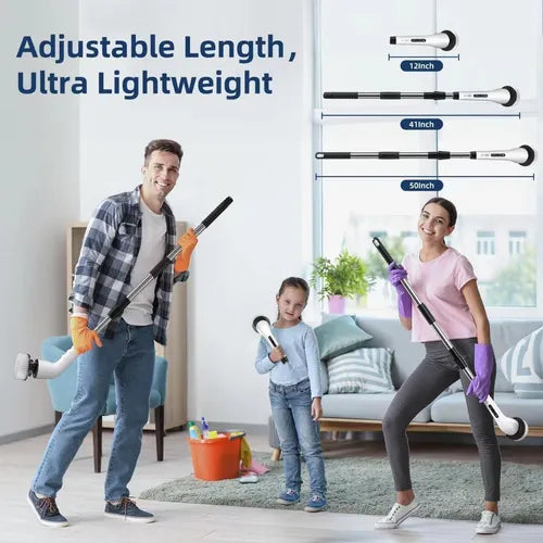 Cepillo de limpieza eléctrico CleanSpin Pro 9 en 1 – Limpieza profunda sin esfuerzo y en la mitad del tiempo